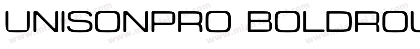 UnisonPro BoldRoundItalic字体转换